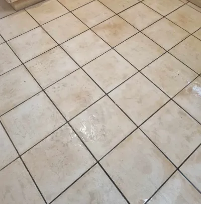 before pressure tile cleaning